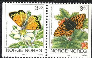 Norwegia Mi.1143-1144 czyste** znaczki