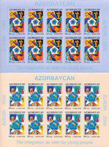 Azerbejdżan Mi.0638-639 Arkusiki czyste** Europa Cept