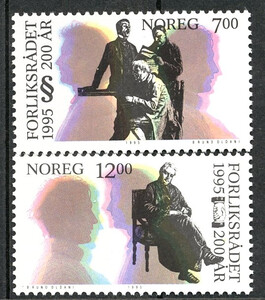 Norwegia Mi.1185-1186 czyste** znaczki