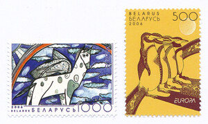 Białoruś Mi.0619-620 czysty** Europa Cept