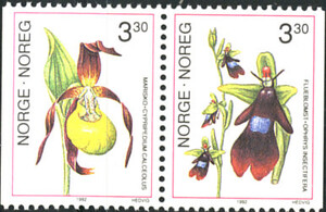 Norwegia Mi.1088-1089 czyste** znaczki