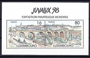 Luksemburg Mi.1449-1450 blok 17 czyste**