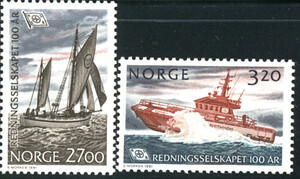 Norwegia Mi.1066-1067 czyste** znaczki