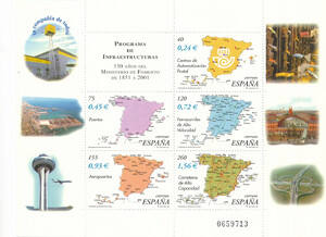 Hiszpania 3490-3694 Blok 103 czysty**