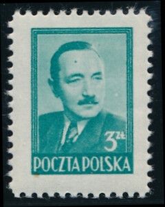 0471 c zielononiebieski ząbkowanie 11½ czysty** Bolesław Bierut