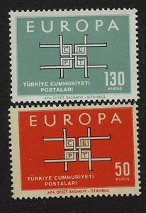 Turcja Mi.1888-1889 czyste** Europa Cept