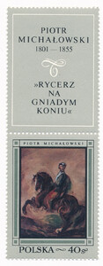 1717 przywieszka nad znaczkiem czyste** Malarstwo polskie
