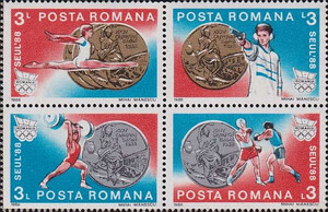Rumunia Mi.4509-4512 znaczki z bloku 250 czyste**