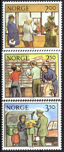 Norwegia Mi.0896-898 czyste** znaczki