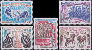 Monaco Mi.1351-1355 czysty**