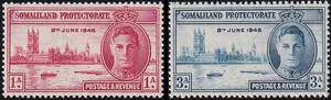 Somalia Britisch-Somaliland Mi.0101-102 czyste**