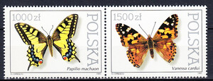 3195+3197 parka pozioma czyste** Motyle z kolekcji Instytutu  Zoologi PAN w Warszawie