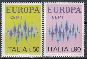 Włochy Mi.1364-1365 czyste** Europa Cept