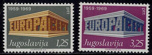 Jugosławia Mi.1361-1362 czyste** Europa Cept