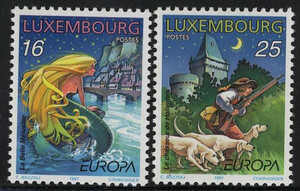 Luksemburg Mi.1418-1419 czyste** Europa Cept