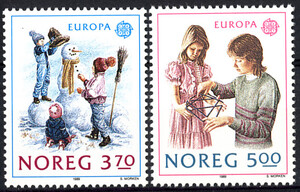 Norwegia Mi.1019-1020 czyste** Europa Cept