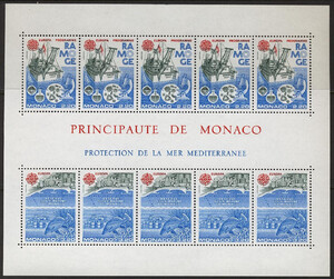 Monaco Mi.1746-1747 blok 32 czyste** Europa Cept