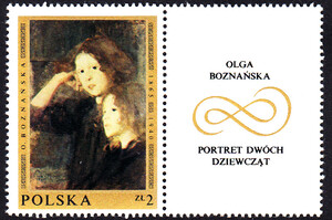 1797 przywieszka z prawej strony czysty** Malarstwo polskie