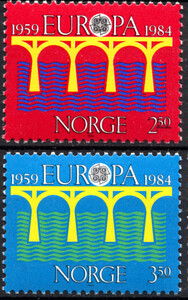Norwegia Mi.0904-905 czyste** Europa Cept
