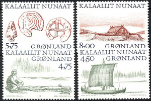 Gronland Mi.0339-342 czyste** znaczki