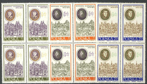 znaczki pocztowe 1867-1869 w czwórkach czyste** Życie i działalność Mikołaja Kopernika