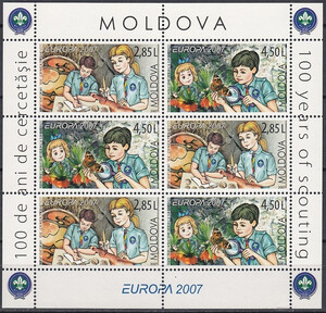 Mołdawia Mi.0582-583 arkusik czysty**