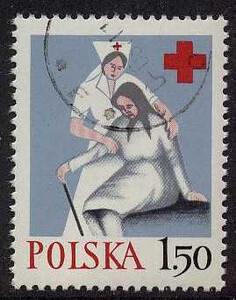 2336 znaczki kasowane Polski Czerwony Krzyż