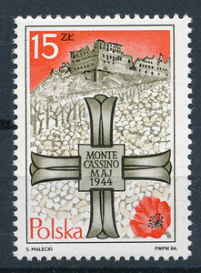 Znaczek Pocztowy. 2771 czysty** 40 rocznica bitwy o Monte Cassino