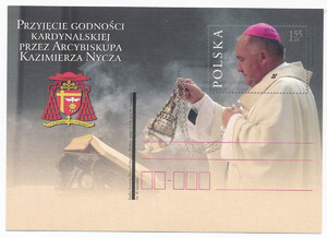 Cp 1554 czysta Przyjęcie godności kardynalskiej przez Arcybiskupa K.Nycza