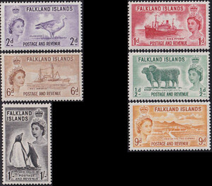 Falkland Islands Mi.0117-122 czyste**