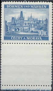 Protektorat Czech i Moraw Mi.036 pustopole pod znaczkiem czysty**
