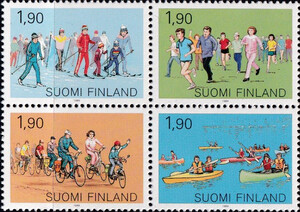 Finlandia Mi.1074-1077 czwórka