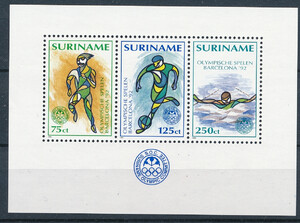 Surinam Mi.1409-1412 Blok 58 czyste**