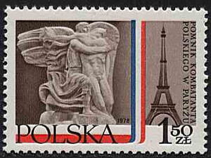 2436 czysty** Pomnik Kombatanta Polskiego w Paryżu