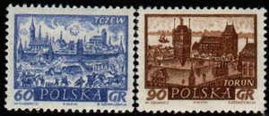1084-1085 czysty** Historyczne miasta polskie