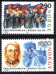 Norwegia Mi.0988-989 czyste** znaczki