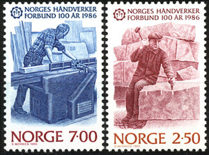 Norwegia Mi.0944-945 czyste** znaczki