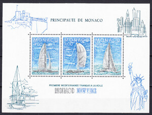 Monaco Mi.1709-1711 blok 30 czyste**