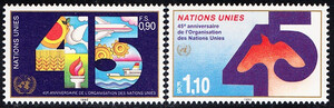 UNO-Genf Mi.0188-0189 czysty**