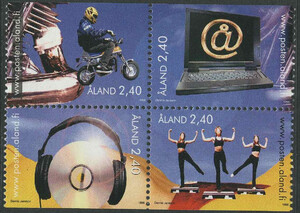 Aland Mi.0136-139 czwórka czyste** znaczki pocztowe