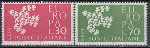 Włochy Mi.1113-1114 czyste** Europa Cept