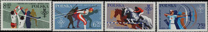 2526-2529 czysty XIII Zimowe Igrzyska Olimpijskie w Lake Placid i XXII Igrzyska Olimpijskie w Moskwie
