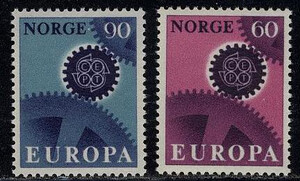 Norwegia Mi.0555-556 czyste** Europa Cept