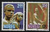 Norwegia Mi.0924-925 czyste** znaczki