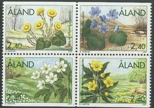 Aland Mi.0120-123 czyste** kwiaty