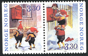 Norwegia Mi.1112-1113 czyste** znaczki
