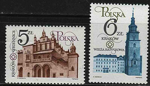 Znaczki Pocztowe. 2741-2742 czysty** Odnowa zabytków Krakowa