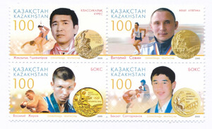 Kazachstan Mi.0508-511 czworoblok czyste**