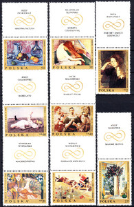 1794-1801 przywieszka nad znaczkiem czyste** Malarstwo polskie