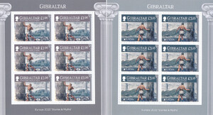 Gibraltar 2042-2043 Arkusiki czyste** Europa Cept